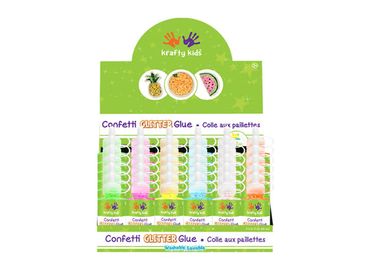 Twinkle Town: 60ml Confetti Glitter Glue PDQ 8eax6col A) Laser