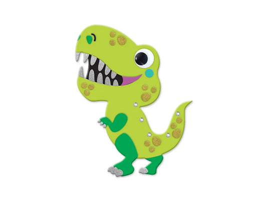 Krafty Kids Kit: DIY Foam Friends Craft Kit Peel-n-Stick 06) T-Rex