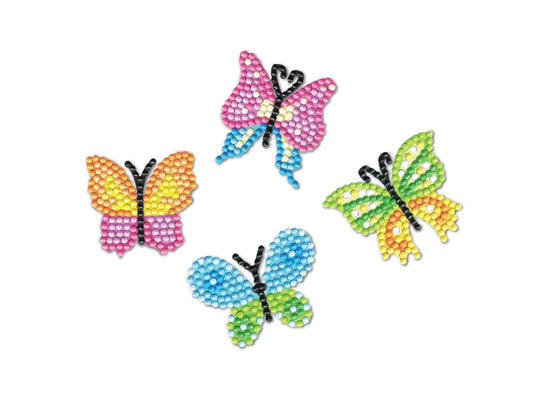 Krafty Kids Kit: Diamond Painting DIY Sticker Kit 2Shts A) Butterfly