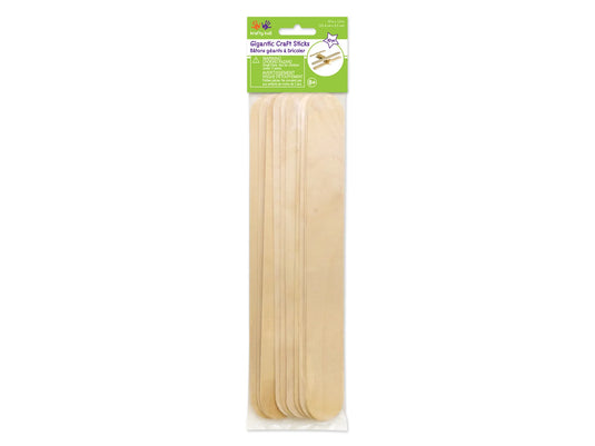 Craftwood: 10"x1.3" Gigantic Craft Sticks 10/pk A) Natural