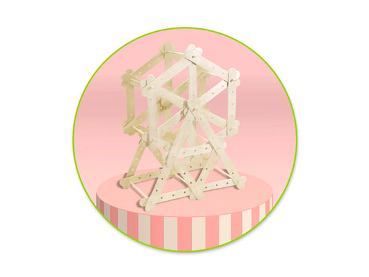 Craftwood: 6"x3/4" Jumbo Natural Craft Sticks w/Holes 40/pk A) Natural