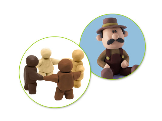 Krafty Kids: Modelling Clay Tubes Hands Around the World 150g