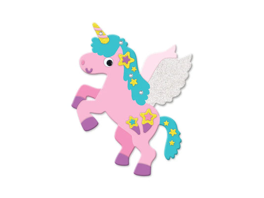 Krafty Kids Kit: DIY Foam Friends Craft Kit Peel-n-Stick 05) Star Unicorn