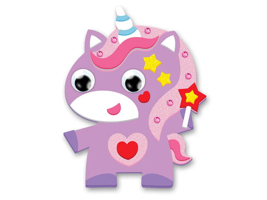 Krafty Kids Kit: DIY Foam Friends Craft Kit Peel-n-Stick C) Unicorn