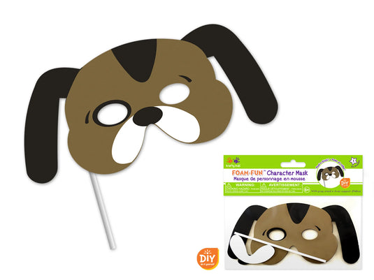 Krafty Kids Kit: DIY Foam Character Mask w/Prop Stand A) Dog