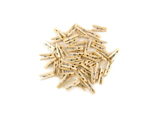 Craftwood: 1" Mini Clothespins Natural 45/pk