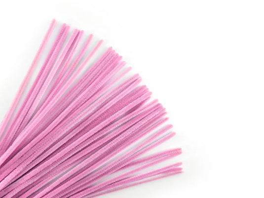 Chenille Stems: 6mmx30cm 40/pk Pipe Cleaners H) Light Pink