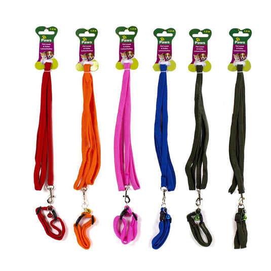 PAWS.1.2m Pet Leash w/Collar