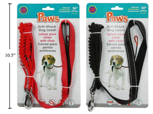 PAWS Anti-Shock Dog leash 38' ,tie-on-card, (HZ)