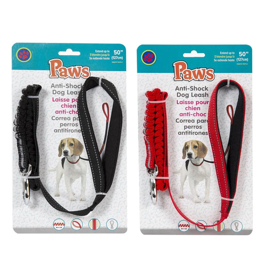 PAWS Anti-Shock Dog leash 38' ,tie-on-card, (HZ)