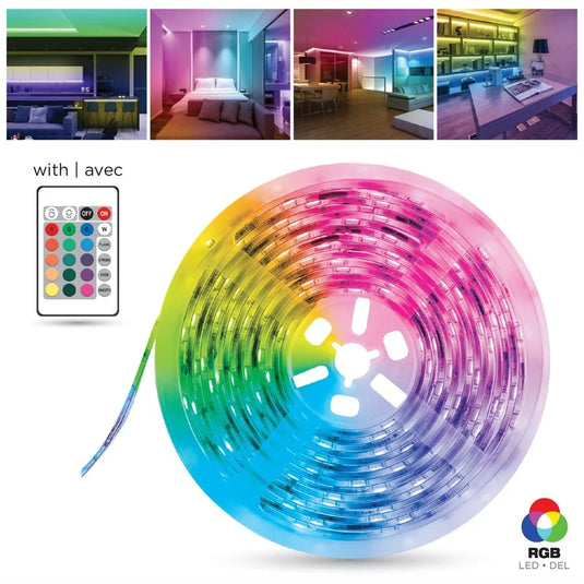 ELINK | 16.5FT (5M) 80 RGB LED STRIP LIGHT WITH REMOTE CONTROL