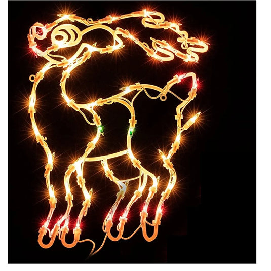 16~18” Window Silhouette- indoor with 50lt mini bulb-Reindeer design only