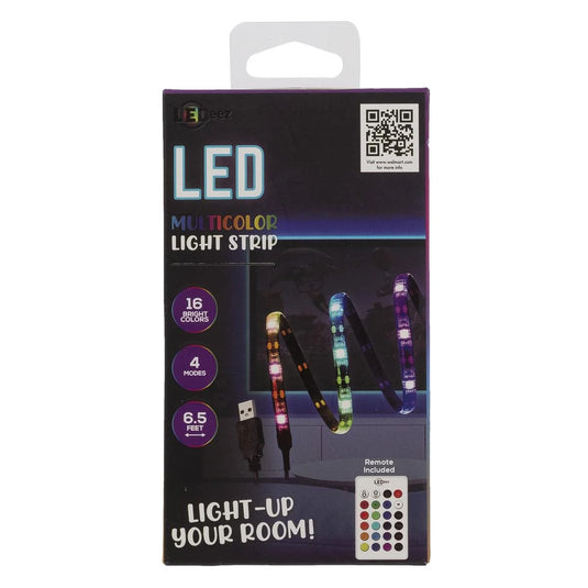 iFocus LED Multicolour Strip Lights 78"/2M 6.5ft/Remote control