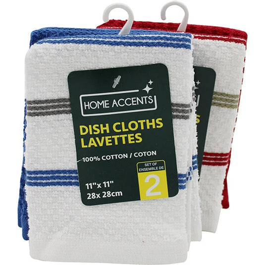 STRIPED DISH CLOTH 2PK