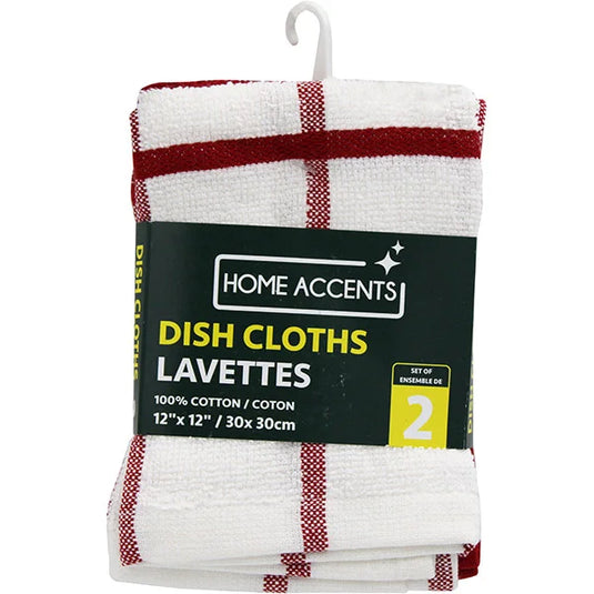 CHECKERED DISH CLOTH 2PK