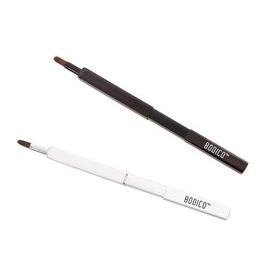 Bodico, Retractable Lip Brush, blk/ silver, Vinyl bag w/insert
