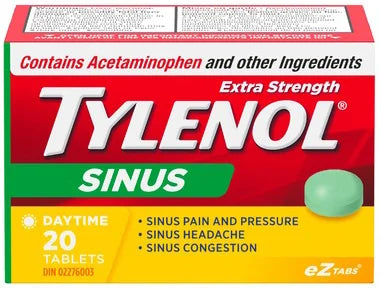 Tylenol Extra Strength Sinus 20 daytime EZ Tabs