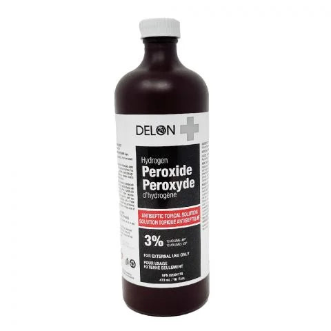 DELON 3% HYDROGEN PEROXIDE 450ML ANTISEPTIC