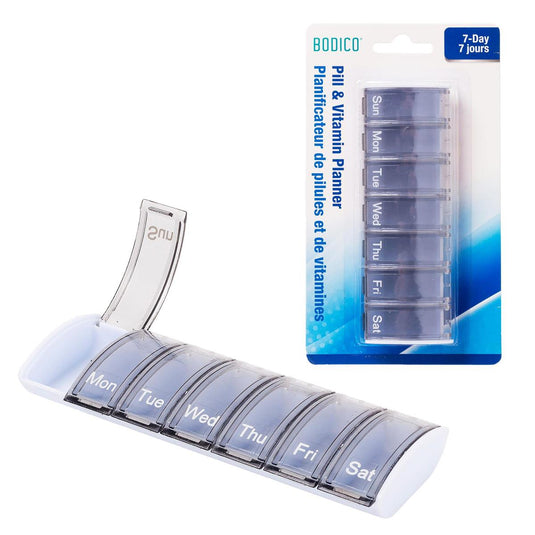 Bodico, 7-Day Pill Organizer 4.5x14x2cm, bc