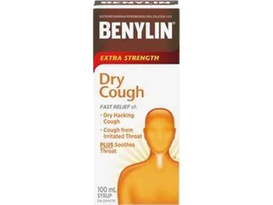 Benylin Extra Strength Dry Cough Syrup 100mL