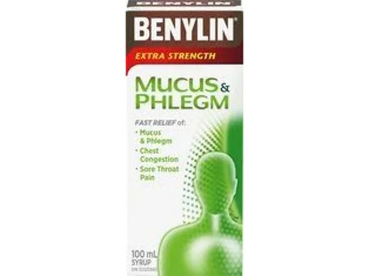 Benylin Extra Strength Mucus & Phlegm Syrup 100mL