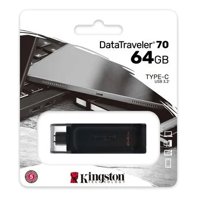 64GB USB-C 3.2 GEN 1 DATATRAVELER 70 CANADA RETAIL