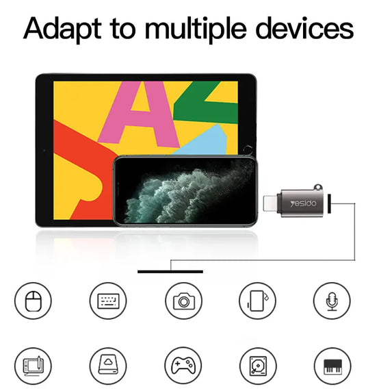 Original Chips for Lighting to USB OTG Adapter