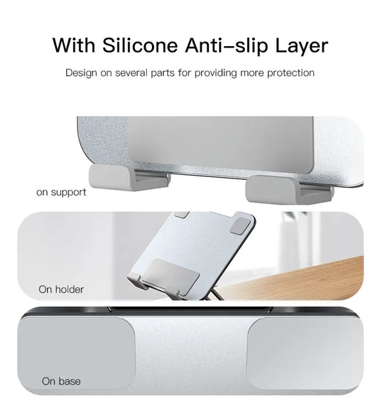 Air-cooled Foldable Desktop Supporter Holder Metal Laptop Tablet PC Stand