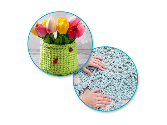 Needlecrafters: 100g Chunky Stranded Twist Poly Yarn I) Royal Blue