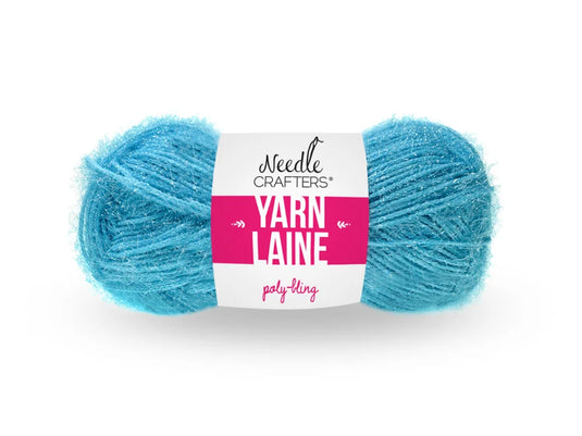 Needlecrafters: 50g Poly-Bling Yarn Ball A) Electric Blue