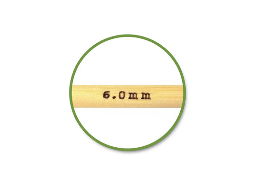 Needlecrafters: #10 (6mm) Bamboo Knitting Needles 35cm