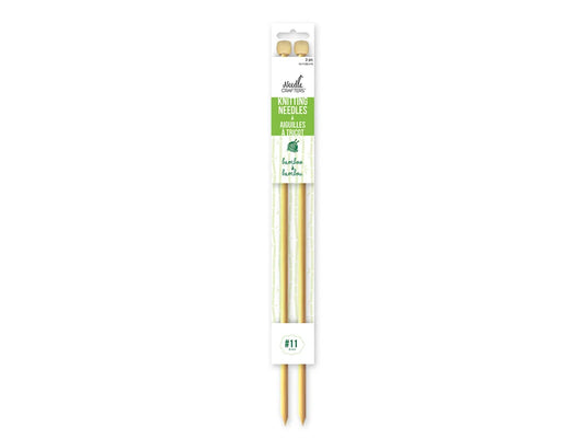 Needlecrafters: #11 (8mm) Bamboo Knitting Needles 35cm