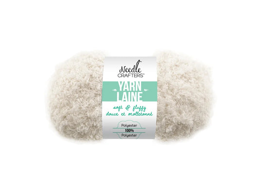 Needlecrafters: 50g Soft'n'Fluffy Yarn M) White