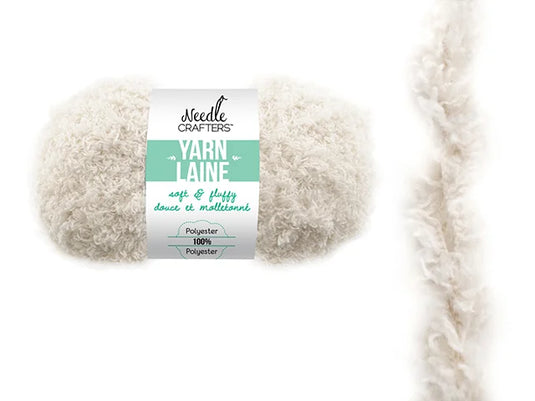 Needlecrafters: 50g Soft'n'Fluffy Yarn M) White