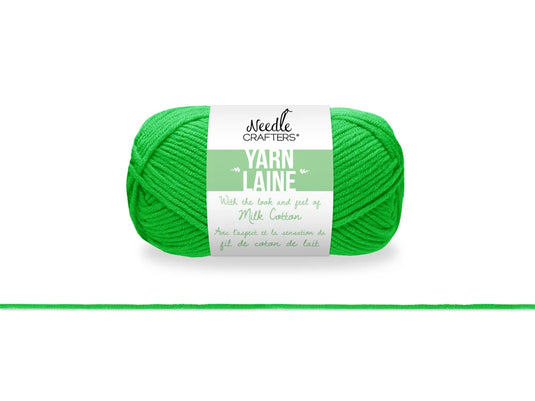 Needlecrafters: 50g Acrylic Milk Cotton Yarn B) Emerald Green