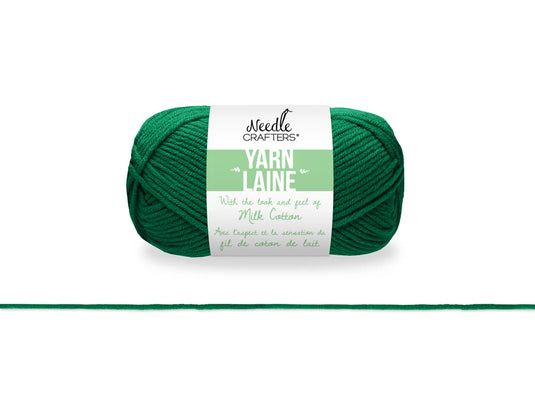 Needlecrafters: 50g Acrylic Milk Cotton Yarn G) Hunter Green