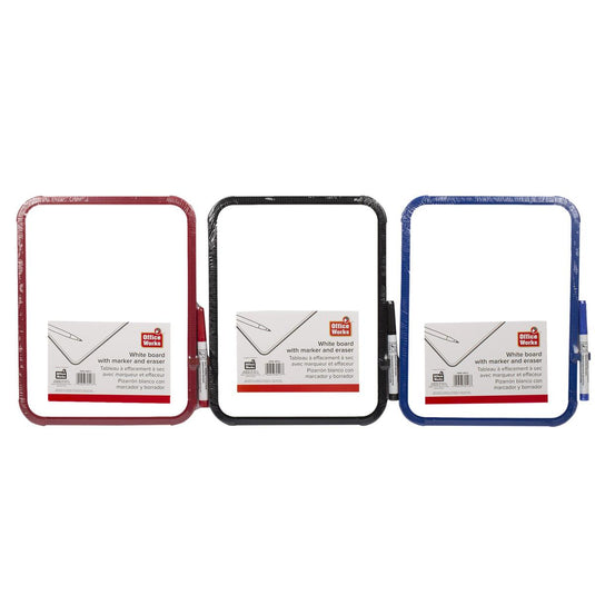 O.WKs. 11" x 8.5" White Board with Marker & Eraser (HZ)