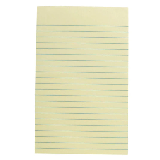 O.WKs. 2 pk 100-sheet, 5x8" Legal Pad,Yellow (HZ)