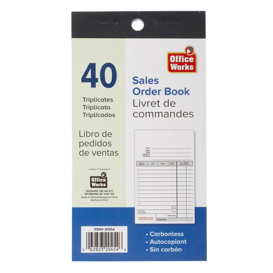 O.WKs. 40-ct Triplicate Sales Book