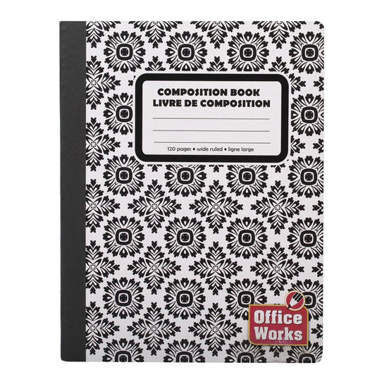 O.WKs. 120-P 7.5x9.75" Stitched Composition Bk (HZ)