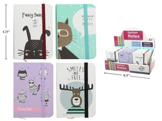 Animal Hard cover Notebook 7.5x10.5cm 80s,80g