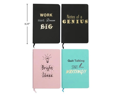 Words Notebook w/ Foil 14.8x21cm 4 styles, 96s,80g, PU cover