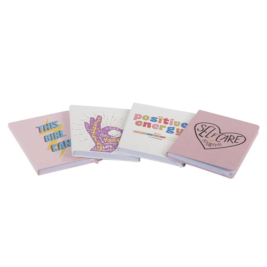 Positive Vibe PU Notebook 14.7x21cm 4 styles, 96s, 80g, sewing binding
