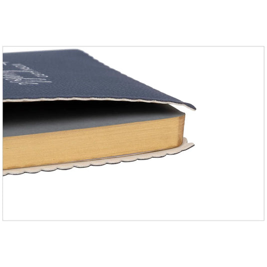 Foil, Ruled Notebook w/shaped edge 4 styles, 128s,80g. soft PU cover