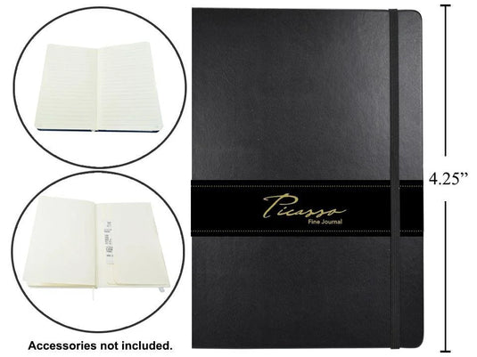 Picasso, 3"x4" 80-sheet Ruled Fine Journal, 80gsm, Black, wrapper