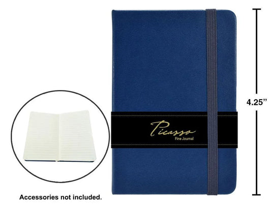 Picasso, 3"x4" 80-sheet Ruled Fine Journal, 80gsm, Navy, wrapper
