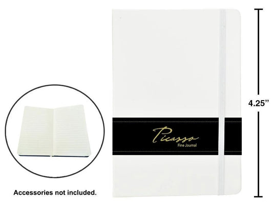 Picasso, 3"x4" 80-sheet Ruled Fine Journal, 80gsm, White, wrapper