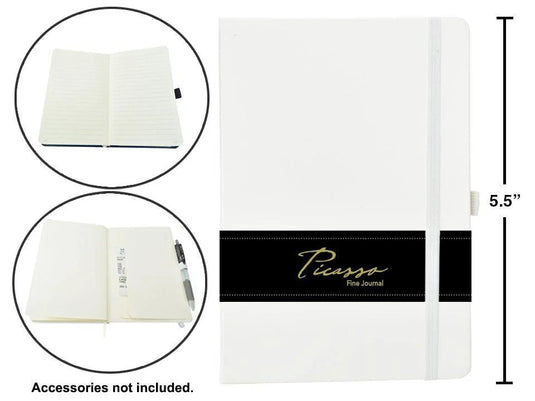 Picasso, 3.5 x 5.5" 80-sheet Ruled Fine Journal, 80gsm, White, wrapper