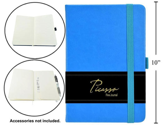 Picasso, 7.5x9.75" 80-sheet Ruled Fine Journal, 80gsm, Blue, wrapper