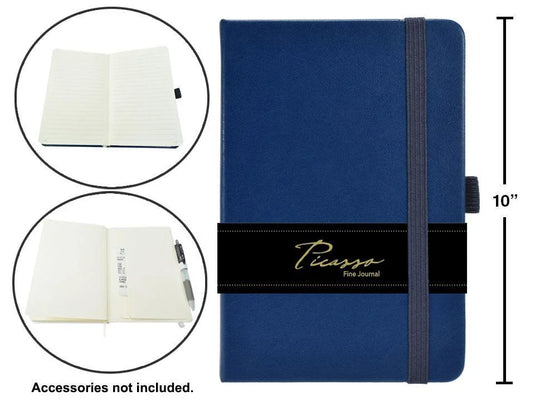 Picasso, 7.5x9.75" 80-sheet Ruled Fine Journal, 80gsm, Navy, wrapper